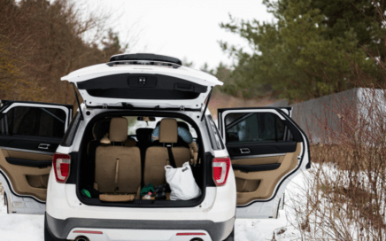 view of suv trunk