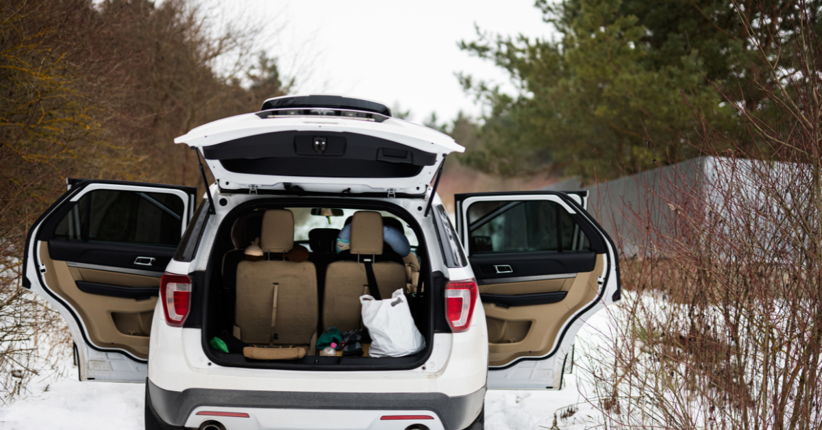 view of suv trunk