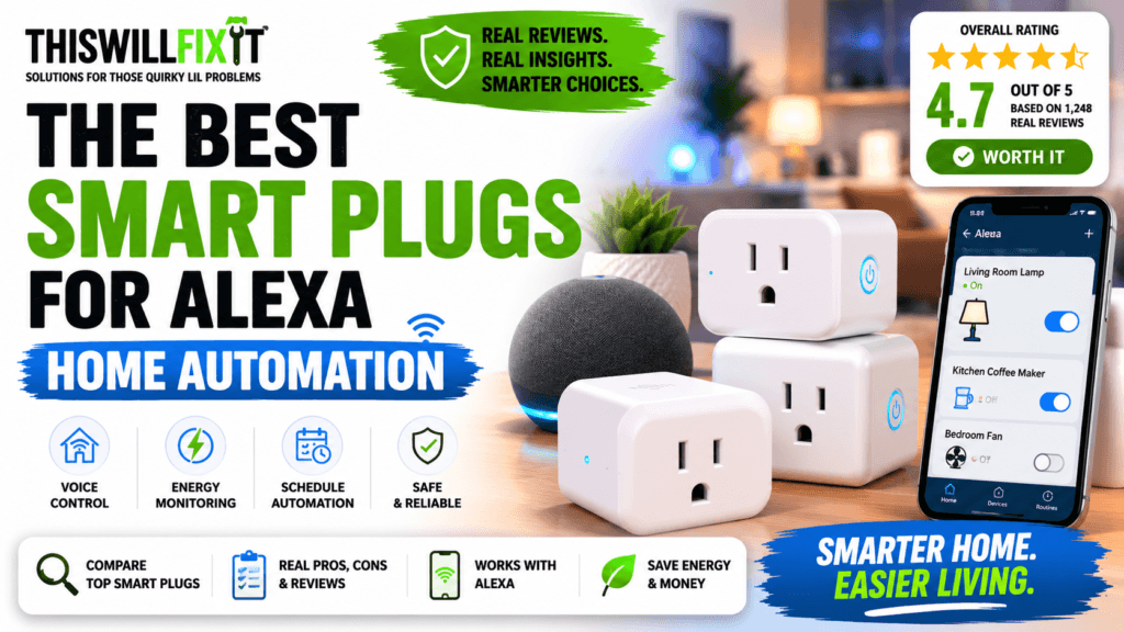 Smart plugs for Alexa home automation with voice control, energy monitoring, scheduling, and app control, featuring the best smart plugs for creating a smarter, more efficient connected home in 2026.
