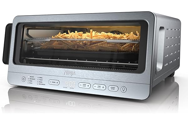 Ninja Flip Toaster Oven&Air Fryer, 8-in-1 Functionality, Flip Up&Away Capability for Storage Space, LargeCapacity, Air Fry Ba