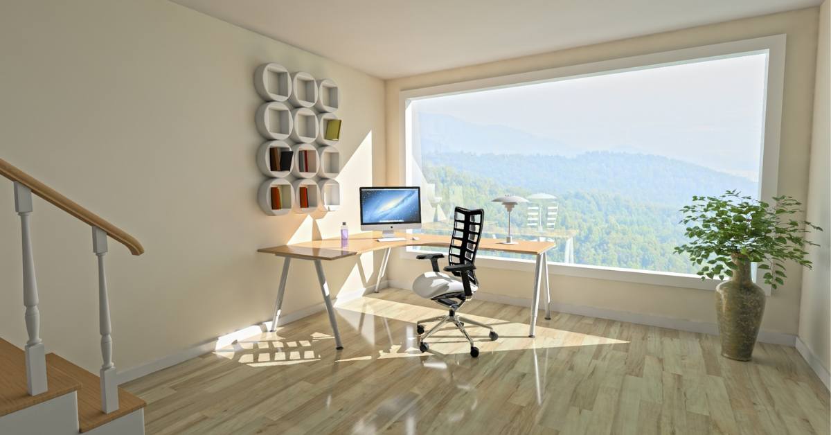 Minimalist desk setup with smart accessories Minimalist desk setup with smart plug, wireless charger, Bluetooth tracker, and laptop accessories