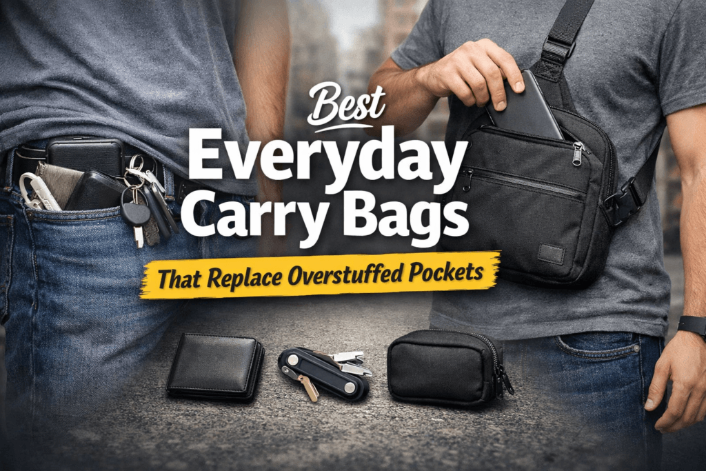 Everyday carry bags that replace overstuffed pockets
