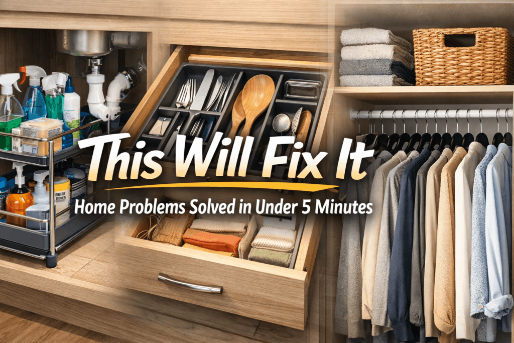 Home Problems Solved in Under 5 Minutes(Smart Home Organization Solutions)