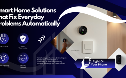 Smart home solutions using smart plugs, lighting, thermostat, and security devices for automated home control