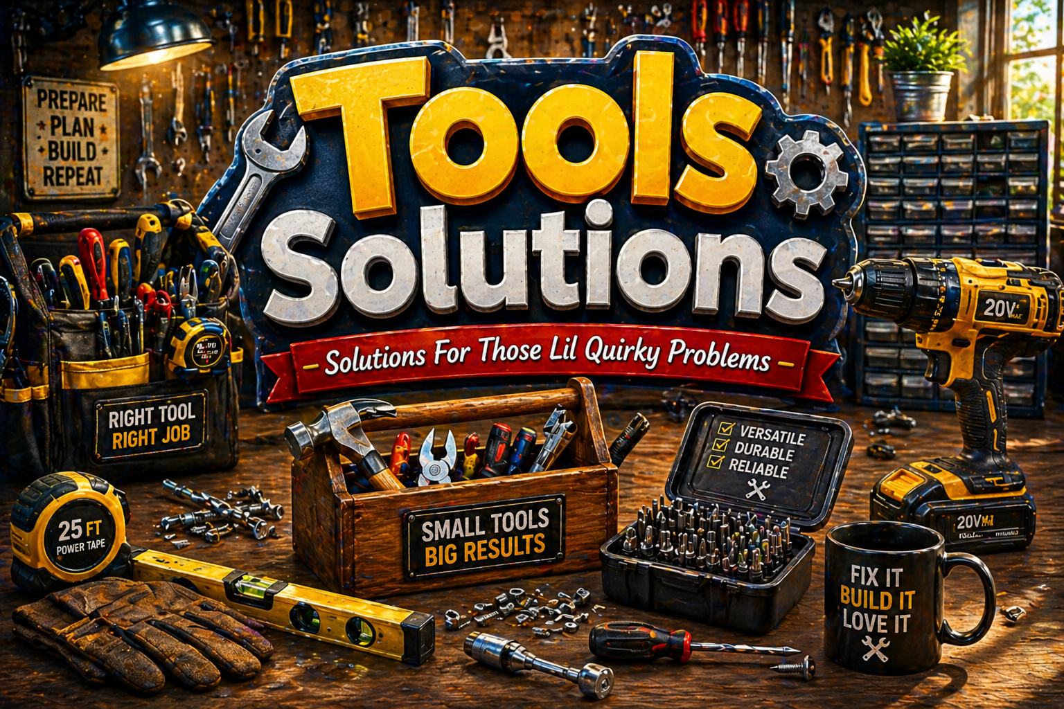 Simple tool solutions that help you fix, build, and organize using practical DIY and home repair tools that actually work