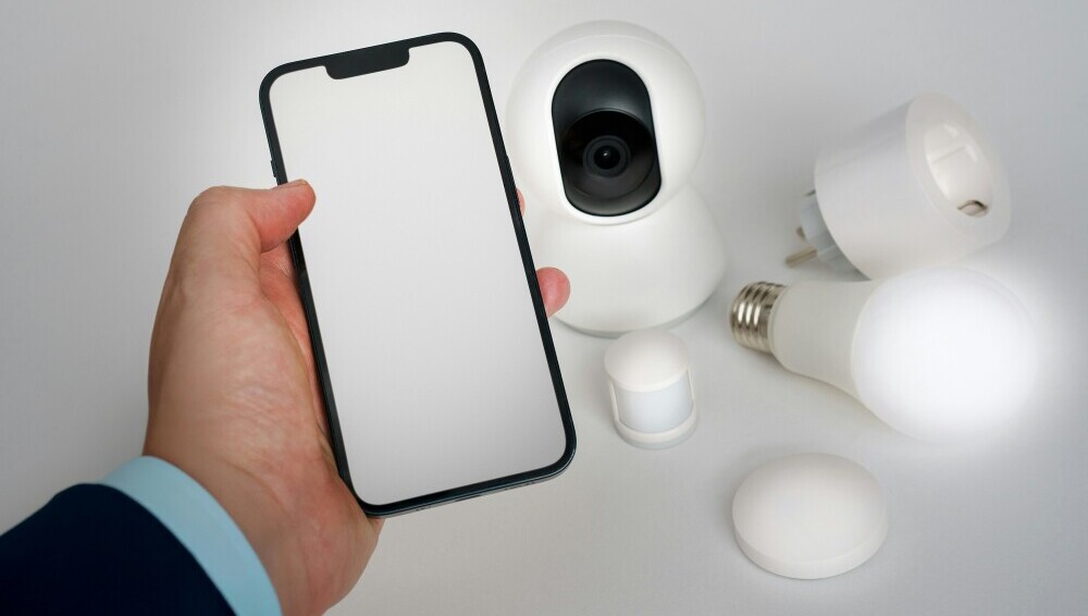 Smart home solutions using smart plugs, lighting, thermostat, and security devices for automated home control